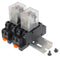 AC 12V Electromagnetic Power Relay HH52P JQX-13FL 62PL Coil 8 Pin 10A DPDT LED Indicator with Plug-in Terminal Socket and DIN Slotted aluminum Rai...