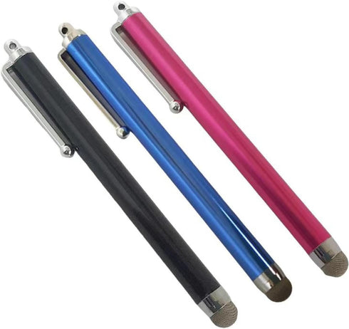 Universal 9.0 Micro Fiber Screen Metal Touch Stylus Pen Conductive Cloth Capacitive Pen Metal Touch Pen for Android Device Mobile Phone Cell Phone...