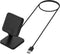 kwmobile Docking Station Compatible with Xiaomi Redmi Watch 4 - Charging Charger Cable with Stand - Black...