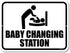 Honey Dew Gifts Restroom Sign, Baby Changing Station 9 inch by 12 inch Metal Aluminum Baby Changing Station Sign for Business, Made in USA, HDG-11...