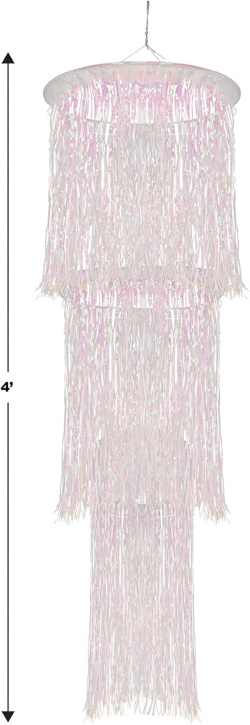 Beistle 3-Tier Shimmering Opalescent Chandelier...