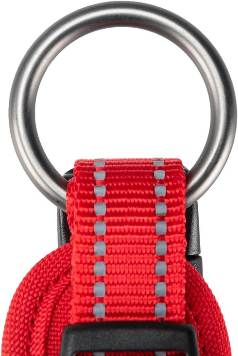 EXCELLENT ELITE SPANKER Classic Dog Collar PU Material Pet Collar with Buckle Adjustable for Small Medium Large Dogs Walking Training Black Red Bl...