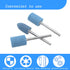 100 Pcs Rotary ???????????????? ?????????? - 1/8 Inch Shank Abrasive Stone Mounted Sharpening Bits Grinding Stones for Dremel Rotary Tools (Blue)...