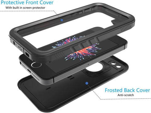 SPORTLINK Waterproof Case for iPhone SE 3rd 2022/iPhone SE 2nd 2020/iPhone 7/8 - Built in Screen Protector Full Body Shockproof Dustproof IP68 Wat...