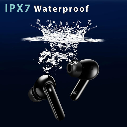 AWEI S1 Ultra Wireless Earbuds Bluetooth 5.3 Earbuds with 4 Mics Call Noise Cancelling, 13 mm Drivers, Stereo Sound Deep Bass in-Ear Headphones, G...