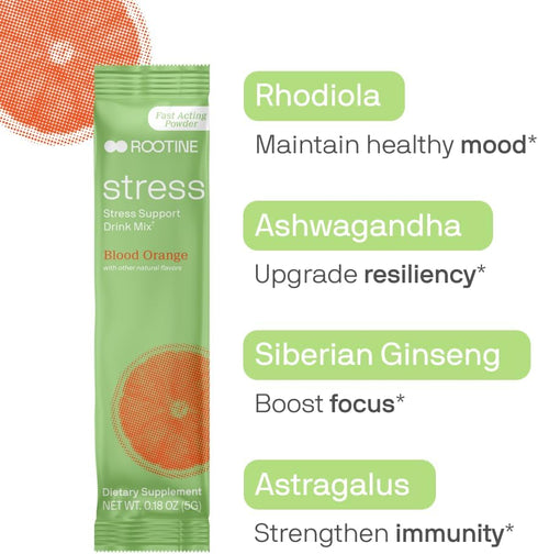 Stress Support Adaptogen Drink Mix Supplement to Help Energy, Mood, & Balance Cortisol Levels, Relaxation Natural Adaptogenic Herbal Mix....