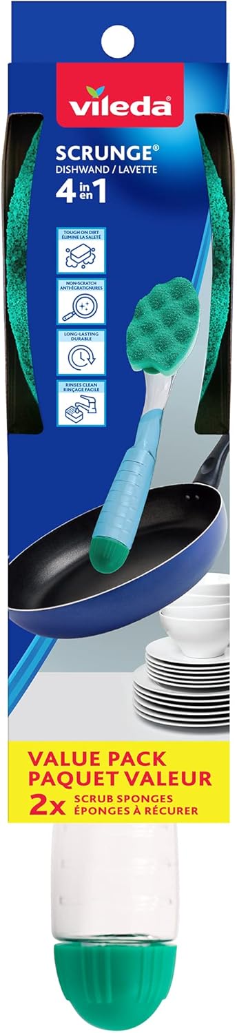 Scrunge Sponge Dish Wand/Scrub Brush...