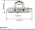10Pcs M5 Eye Plate, Marine Oval Buckle Fixed Plate Seat Rope Pull Ring Oval Door Buckle 304 Stainless Steel 1.8 Inch Length...