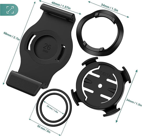 TUSITA 26mm QuickFit Quarter-Turn Bike Mount Compatible with Garmin Fenix 6X Pro, Fenix 7X, Quatix 6X Solar,Enduro,Tactix Delta...