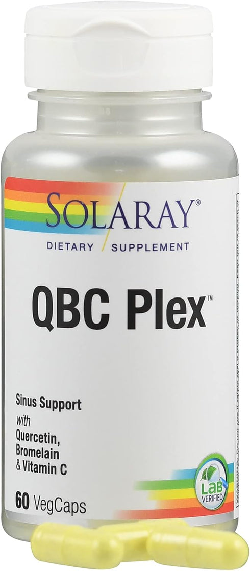 SOLARAY Quercetin Bromelain & Vitamin C, Immune System, Sinus, Respiratory & Antioxidant Activity Support, Vegan, 500mg of Quercetin & 1,235mg of ...