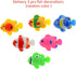 Saim Ceramic Spawning Cone Fish Breeding Cave Hiding Shelter Aquarium Decor Cave Fish Tank Ornaments with 3 Fish Decorations for Fish Reptiles...