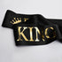 "Prom King" and "Prom Queen" Sashes - Graduation Party School Party Accessories, Black with Gold Print...