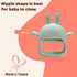 2 Packs Bunny Teething Toys for Babies 0-6 Months,Never Drop Teether for 6-12 Months,100% Food-Grade Silicone Teething Mitten for Babies,Teething ...