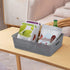4-Pack Plastic Office Storage Baskets, A4 Basket Trays, Grey...