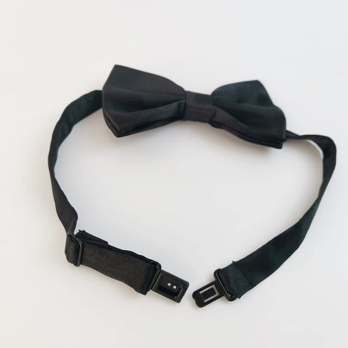 Black Dog Bow Tie, KOOLMOX Adjustable Bow Tie Dog Collar for Medium and Large Dogs Cats Pets Wedding Birthday Graduation Holiday Grooming Cosutmes...