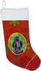 Caroline's Treasures SC9746-CS Black Standard Poodle Red Snowflakes Holiday Christmas Stocking Fireplace Hanging Stockings Christmas Season Party ...