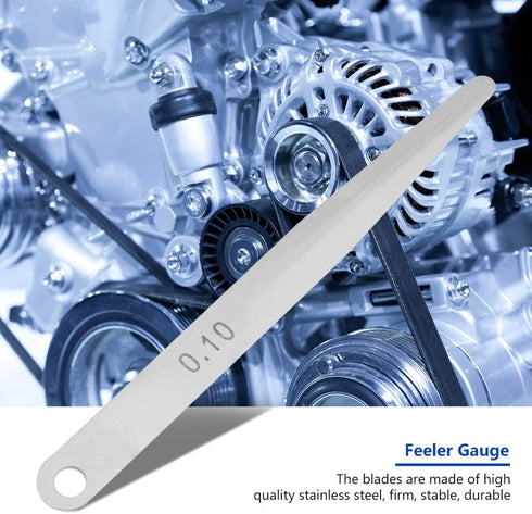 5pcs Feeler Gauge 0.1mm Thickness Feeler Gauge Metric Filler Thickness Gage Measurement Tool (0.1mm)...