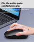 Ergonomic Wireless Keyboard and Mouse Combo, 2.4G Full Sized Ergonomic Keyboard, 12 Short-Cut Keys and Quiet Click Mouse for Laptop, Mac, Windows,...
