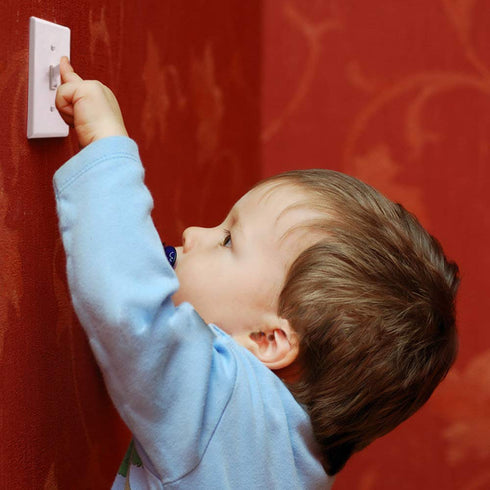 Light Switch Guard, ILIVABLE Child Proof Wall Switch Plate Protects Your Lights or Circuits from Being Accidentally Turned On or Off by Children a...