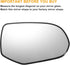 X AUTOHAUX Car Rearview Right Passenger Side Mirror Glass Replacement W/Backing Plate Heated White Glass for Honda Odyssey 2006-2008...
