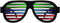 GS GLOWSEEN Light Up Shutter Glasses Sound Reactive - USB Rechargeable Rave Glasses - Black...