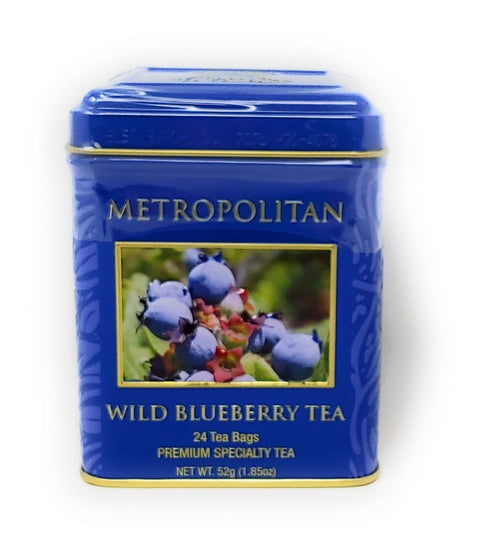 Wild Blueberry Black Tea by Metropolitan 24 Bags in Decorative Tin...