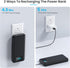 Portable Charger with Built-in Cables & AC Wall Plug,Ultra Slim 13800mAh USB-C Power Bank, 4 Output LCD Display External Battery Pack Phone Charge...