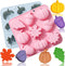 OURASHERO 2 Pack Fall Harvest Thanksgiving Chocolate Molds Autumn Pumpkin Acorn Maple Leaves Silicone Molds Fall Candy Resin Baking Mold Soap Mold...