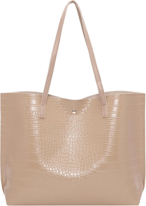 CHARMORE Tote Bags Leather Purses for Women Big Capacity Ladies Shoulder Handbags...