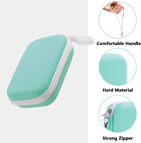 D30 Label Maker Case Green Compatible with Phomemo D30 D35 Label Maker, for NIIMBOT D11 D110, for JADENS D110, Case Easily Storage and Carry, Easi...