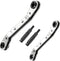 Hvac Service Wrench, Hand Refrigeration Tools Set, 3/8 To 1/4, 5/16 X 1/4Inch Wrench Ratchet Wrench Set, with Hexagon Bit Adapter Kit for Refriger...