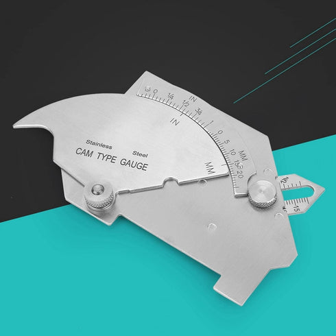 Steel Weld Gauge Sturdy Welding Measure Tool Stainless Steel MG-8 Bridge Welding Gage Seam Inspection Ruler Bridge CAM Welding Gage Weight 192g fo...
