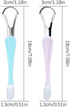 Tongue Scraper & Tongue Brush Set,Tongue Cleaner with Travel Case for Adults & Kids,Oral Care Hygiene Essentials (2pcs,Blue+Purple)...