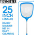 Hot Tub Skimmer Spa Net with 12'' Aluminum Pole Ultra Fine Mesh Net Leaf Skimmer for Small above Ground Pools Pick Up Fine Debris Lightweight Net...