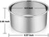 P&P CHEF 6 Inch Cake Pans Set, Round Baking Pan Stainless Steel Layer Birthday Wedding Cake Oven Pans, Non Toxic & Heavy Duty, Deep Side & Mirror ...