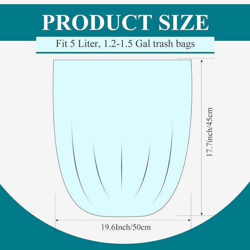 200 Counts Small Garbage Bags 1.5 Gallon Trash Bags Unscented Small Trash Bags Strong Mini Wastebasket Liners Colorful Kitchen Garbage Bags Bathro...