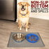 Leashboss Non-Slip Stainless Steel Dog Bowl with Rubber Base, Large 8 Cup / 64 Oz Size, Modern Brushed Interior & Exterior, Non-Skid Dish for Medi...