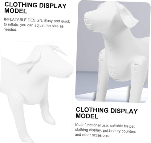Mobestech Pet Clothing Model Dog Models Dog Mannequin Dog Clothes Display Stand Inflatable Dog Model Dog Clothing Rack Counter Display Stand for D...