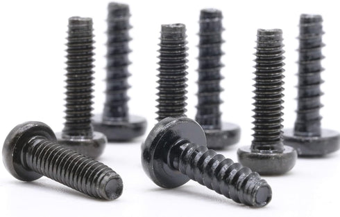 ReplacementScrews 2 Sets of Metric Screws (Model RS-198452) Pan Head - Philips Drive - Black Plated (Pack of 8)...