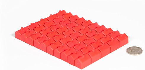 Plastic Hotels: Red Color Board Game Replacement Hotel (Colored Miniature Town & City Buildings, Board Game Playing Pieces)...