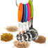 Fsdifly-Stainless Steel Measuring Spoons 5 Piece Stackable Set - Measuring Set for Cooking and Bakin (A)...