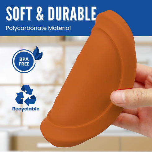Replacement Lid for Pyrex 6" Storage Plastic Cover 4 Cup Bowl 7201-PC Orange (4-Pack)...