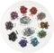 Beadsland Crystal Hotfix Rhinestone,Machine Cut Stone with 12 Colors,Total 17280pcs(Mix-Pro, SS10/3mm)...