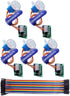 GeeekPi 5 Pack Geared Stepper Motor 28BYJ-48 5V Stepper Motor + Uln2003 Motor Driver Board + Dupont Wire Jumper Wires Ribbon Cables Compatible wit...