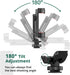 ATUMTEK Phone Tripod Mount, Universal Smartphone Mount Adapter with 2 Cold Shoe and 1/4" Standard Screw, 360° Rotates and 180° Tilts Adjustable Ce...