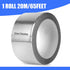 Romeda Aluminum Tape, 2 inch x 65 Feet Foil Tape (3.9 mil), Insulation Adhesive Metal Tape, High Temperature Heavy Duty HVAC Tape, Silver Tape Alu...