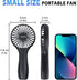 TriPole Mini Handheld Fan 5000mAh Battery Operated Small Fan 2 Speeds Powerful Personal Portable Fan Cute Design USB Rechargeable Electric Fan for...