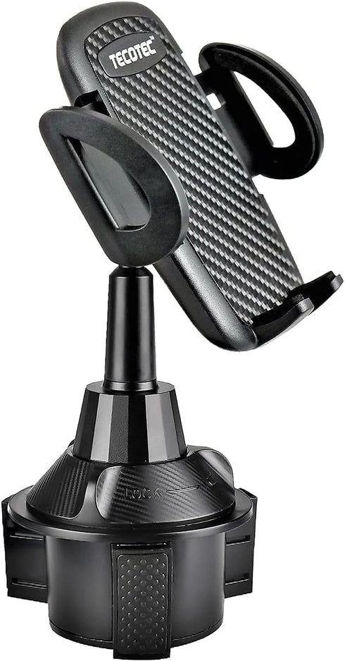 Short Cup Phone Holder for Car, Universal Ultra Stable Car Cup Holder Phone Mount Compatible with iPhone 15 Pro Max /14/13/S23 Ultra /S22 /Plus et...