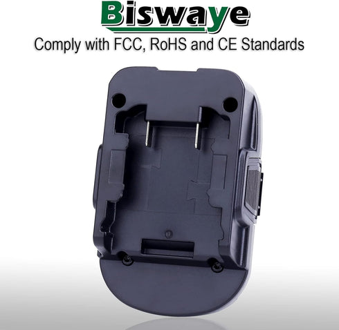 Biswaye Adapter Compatible with Dewalt 20V Battery to Replacement for Ryobi 18V One+ Battery, Adapter Compatible with Milwaukee M18 Battery to Rep...