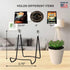 MADE IN USA 4-Pack Sturdy & Durable Adjustable Metal Easels to Display Books, Frames, Comics, Plates & More - Unique on the Market...
